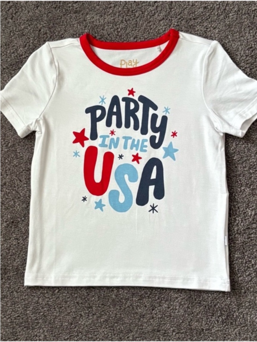 🎆NWOT Little Sleepies Party in the USA Shirt 2T